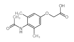 (4-(acetylamino)-3,5-dimethylphenoxy)acetic acid结构式