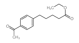 ethyl 5-(4-acetylphenyl)pentanoate结构式