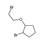 1-bromo-2-(2-bromoethoxy)cyclopentane结构式