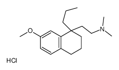 2-(7-methoxy-1-propyl-3,4-dihydro-2H-naphthalen-1-yl)ethyl-dimethylazanium,chloride Structure