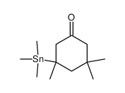 3,5,5-trimethyl-3-(trimethylstannyl)cyclohexanone结构式
