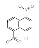 Naphthalene,4-chloro-1,5-dinitro- Structure