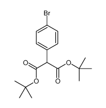 2-(4-溴苯基)-丙二酸-1,3-双叔丁酯结构式