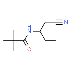 Propanamide,N-[1-(cyanomethyl)propyl]-2,2-dimethyl-结构式