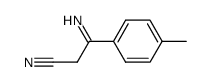 Benzenepropanenitrile,-bta--imino-4-methyl- Structure
