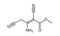 methyl 3-amino-2,4-dicyanobut-2-enoate结构式