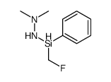 2-[fluoromethyl(phenyl)silyl]-1,1-dimethylhydrazine Structure