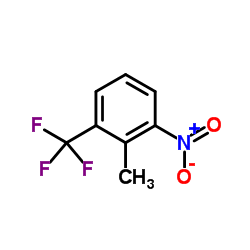 2-甲基-3-硝基三氟甲苯结构式