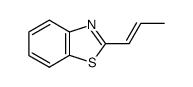 Benzothiazole, 2-(1-propenyl)-, (E)- (9CI)结构式