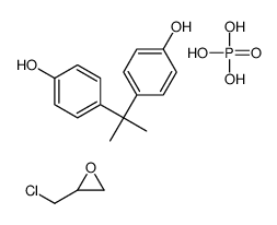 磷酸与氯甲基环氧乙烷和4,4’-(1-甲基亚乙基)双酚的聚合物结构式