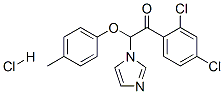 Ethanone,1-(2,4-dichlorophenyl)-2-(1H-imidazol-1-yl)-2-(4-methylphenoxy)-,monohydrochloride (9CI) Structure