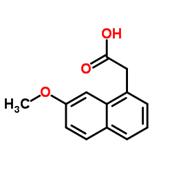 7-甲氧基-1-萘乙酸结构式