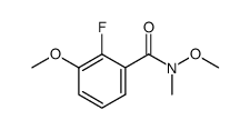 2-fluoro-3,N-dimethoxy-N-methyl-benzamide结构式