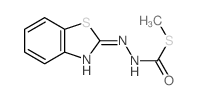 N-benzothiazol-2-yl-1-methylsulfanyl-formohydrazide结构式