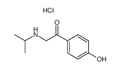 1-(4-hydroxyphenyl)-2-(isopropylamino)ethan-1-one hydrochloride Structure