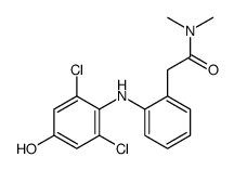 2-[2-(2',6'-DICHLORO-4'-HYDROXPHENYLAMINO)PHENYL]-N,N-DIMETHYLACETAMIDE结构式