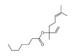 1,5-dimethyl-1-vinylhex-4-enyl heptanoate结构式