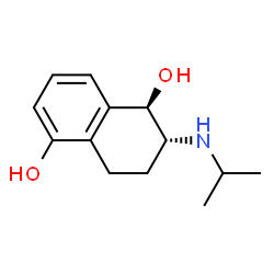1,5-Naphthalenediol, 1,2,3,4-tetrahydro-2-[(1-methylethyl)amino]-, trans- (9CI) Structure