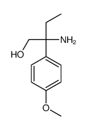 Benzeneethanol, beta-amino-beta-ethyl-4-methoxy- (9CI) Structure