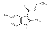 Ethyl 5-hydroxy-2-methyl-1H-indole-3-carboxylate Structure
