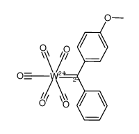 [W(CO)5CPh(C6H4-p-OCH3)] Structure