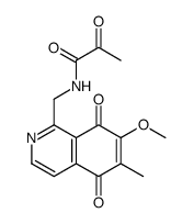 N-[(7-methoxy-6-methyl-5,8-dioxo-isoquinolin-1-yl)methyl]-2-oxo-propan amide Structure