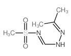 Methanesulfonamide,N-[[2-(1-methylethylidene)hydrazinylidene]methyl]-结构式