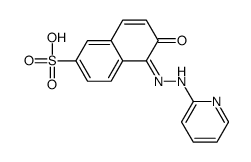 1-(2-pyridylazo)-2-naphthol-6-sulfonic acid Structure