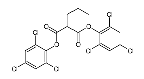 bis(2,4,6-trichlorophenyl) 2-propylpropanedioate Structure