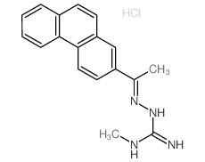 Hydrazinecarboximidamide, N-methyl-2-[1-(2-phenanthrenyl)ethylidene]-, monohydrochloride结构式