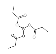 tripropionyloxyborane Structure