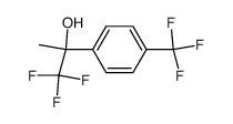 1,1,1-trifluoro-2-(4-(trifluoromethyl)phenyl)propan-2-ol结构式