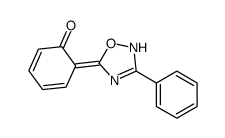 6-(3-phenyl-2H-1,2,4-oxadiazol-5-ylidene)cyclohexa-2,4-dien-1-one Structure