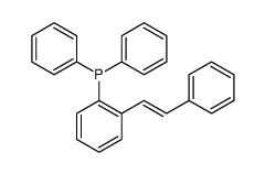 Diphenyl<2-(trans-2-phenylethenyl)phenyl>phosphan结构式