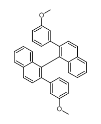 2-(3-methoxyphenyl)-1-[2-(3-methoxyphenyl)naphthalen-1-yl]naphthalene结构式