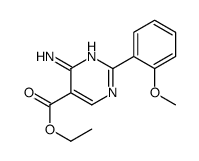 ethyl 4-amino-2-(2-methoxyphenyl)pyrimidine-5-carboxylate结构式