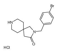 2-[(4-溴苯基)甲基]-2,8-二氮杂螺[4.5]-3-癸酮盐酸盐结构式
