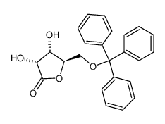 (3R,4S,5R)-3,4-dihydroxy-5-(trityloxymethyl)-dihydrofuran-2(3H)-one Structure