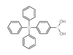 4-(三苯基甲硅烷基)苯基硼酸结构式