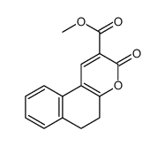 METHYL 3-OXO-5,6-DIHYDRO-3H-BENZO[F]CHROMENE-2-CARBOXYLATE结构式