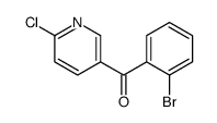 (2-溴苯基)(6-氯-3-吡啶)-甲酮结构式
