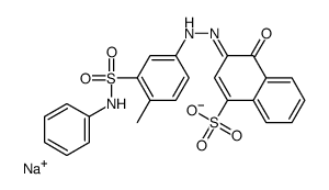 sodium 3-[[5-(anilinosulphonyl)-4-methylphenyl]azo]-4-hydroxynaphthalene-1-sulphonate结构式