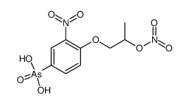 [3-nitro-4-(2-nitryloxy-propoxy)-phenyl]-arsonic acid Structure