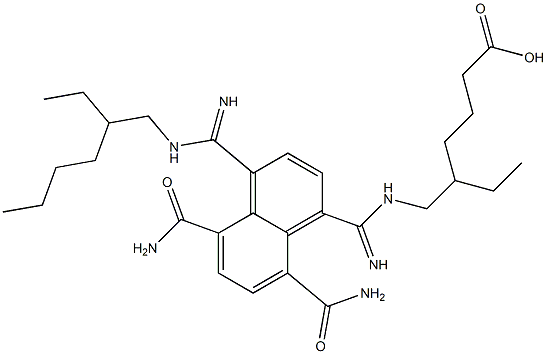N,N'-bis(2-ethylhexyl)naphthalene-1,4,5,8-tetracarboxylic acid diimide结构式
