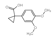 1-(3,4-二甲氧基苯基)环丙烷羧酸结构式