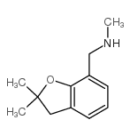 N-[(2,2-二甲基-2,3-二氢-1-苯并呋喃-7-基)甲基]-n-甲胺结构式