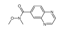 Quinoxaline-6-carboxylic acid methoxy-methyl-amide Structure