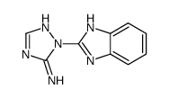 1H-1,2,4-Triazol-5-amine,1-(1H-benzimidazol-2-yl)-(9CI)结构式