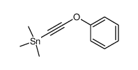 1-Phenoxy-2-(trimethylstannyl)ethyn结构式