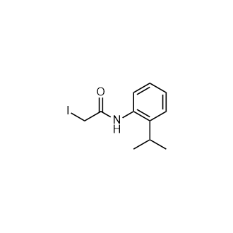 2-碘-N-(2-异丙基苯基)乙酰胺结构式